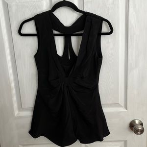 Yoana Baraschi Black Silk Sleeveless Top